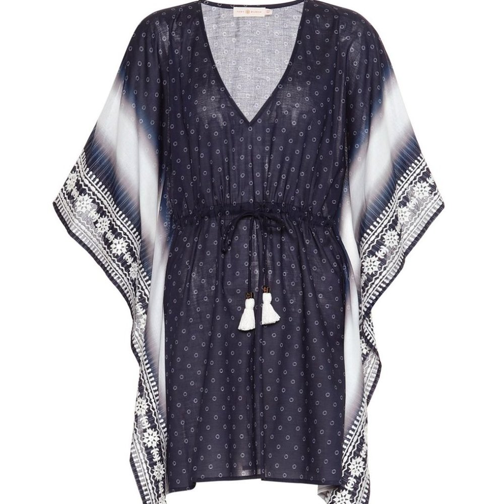 TORY BURCH Ravena Beach Caftan Swim Cover-up